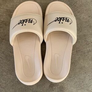 Nike | Shoes |Women's Cream Slide Sandals| size 6